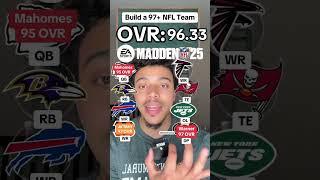 Build a 97+ OVR Team in Madden 25  #nfl #shorts