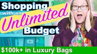 Luxury Shopping with an UNLIMITED BUDGET!!! Over $100,000 in Luxury Bags! || Autumn Beckman