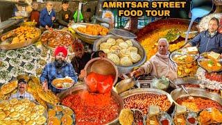 Top 5 Famous Street Foods in Amritsar | Bhature Chole Kulcha Chole Panner Bhurji Halwa