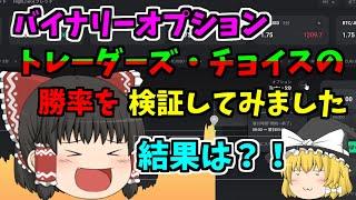 【バイナリーオプション】トレーダーズ・チョイスだけで勝てるか？！検証実験