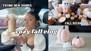 Cozy Fall Vlog | fall decor haul + preparing for fall