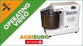 FAMAG IM 10 spiral dough mixer - single-phase electric motor - 10 kg - Operating video