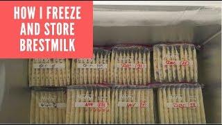 HUGE BREASTMILK FREEZER STASH | HOW I FREEZE AND STORE MY BREAST MILK 2019