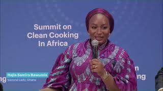 Summit on Clean Cooking In Africa: Samira urges global action on clean cooking solutions in Africa.