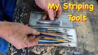 My Tools for Hand Striping Lines & Letters | Engels Coach Shop