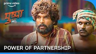 Pushpa Believes In Partnership | Allu Arjun's Best Dialogue #primevideoindia