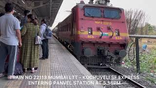 Mumbai(Panvel) to Thiruvananthapuram: Full Journey :22113 Mumbai LTT to Kochuveli SF Express