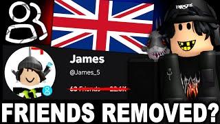 Only UK roblox players got this update? (Friends list removed/hidden) ROBLOX NEWS!