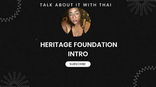 Heritage Foundation Let's talk