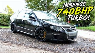 THE UKS MEANEST VW PASSAT *740BHP R36 TURBO* FREIGHT TRAIN!