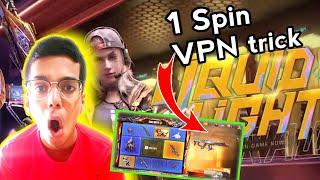 1 Spin VPN trick  liquid light draw lucky draw || Codm