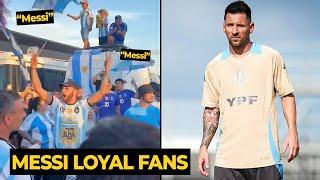 MESSI mania went crazy as they took to streets for support Argentina team training in Miami