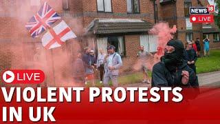 Violent Protest In UK Live | UK Protest In City Of Sunderland | UK Chaos Live | UK News Live | N18G