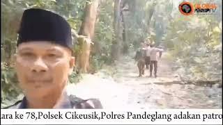 Hari Bhayangkara ke 79 Polsek Cikeusik Polres Pandeglang Adakan Patroli