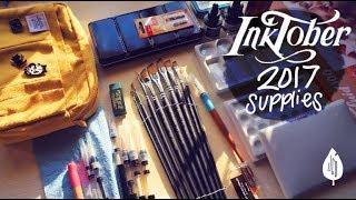 Inktober 2017 Supplies // Jacquelin de Leon