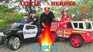 Little Heroes Compilation Video -1 Hour with The Spark, The Stealer, Fire Engines and Kid Cops