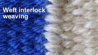 Weft interlock weaving technique - weaving lessons for beginners