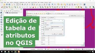 Editar uma tabela de atributos no QGIS