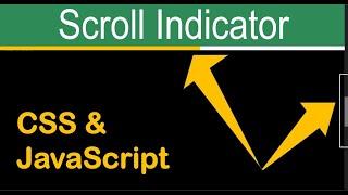 Scroll Indicator - HTML | CSS | JavaScript