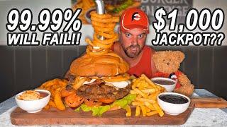 99.99% Of People Will Fail Khartoum Hotel’s Massive Burger Challenge in Kitchener, Australia!!