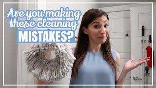 10 CLEANING MISTAKES YOU ARE PROBABLY MAKING // Stop Making These Common Cleaning Mistakes