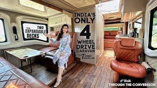 Tour India's ONLY Double Expansion 4 WHEEL DRIVE Caravan on #TempoTraveller | Motorhome Adventures