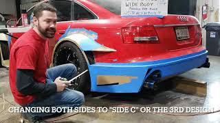 Audi Widebody Build 6 - Rear Flare Section Reworked!