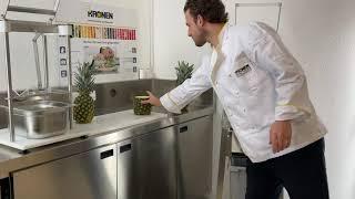 Kronen Pineapple Peeler KA - II -  Schalentrennung / Separating Peel and pineapple