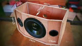 DIY making 8 inch woofer speaker box