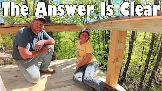 You Can’t Even See It… But It Changed Everything | Remote Off-Grid Cabin Deck Safety Upgrade