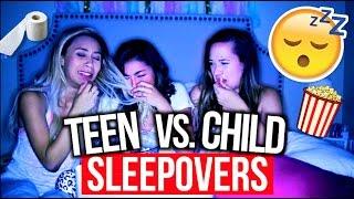 High School Sleepovers Vs. Child Sleepovers! | MyLifeAsEva