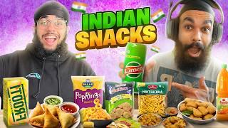 Loggy & Chapati Trying Indian SNACKS for the first time ever