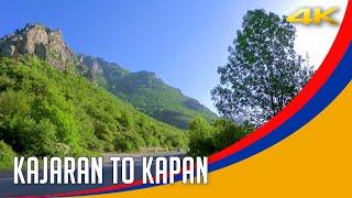 Driving in the M2 Road . From Kajaran to Kapan - Syunik, Armenia. 4K 60fps