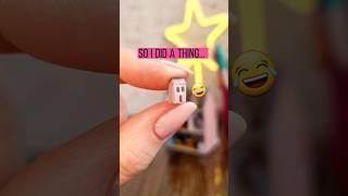 I CHALLENGED myself to make the world's SMALLEST DOLLHOUSE  #barbiediy #miniatures