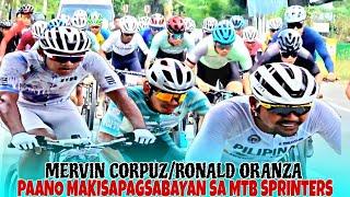 MERVIN CORPUZ AT RONALD ORANZA PAANO MAKIPAGSABAYAN SA MTB SPRINTERS