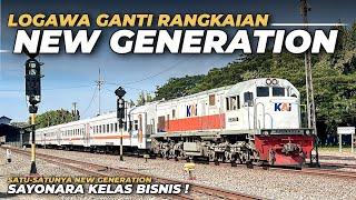 SELAMAT TINGGAL KELAS LAMA! KA LOGAWA RESMI GANTI RANGKAIAN TERBARU EKONOMI STAINLESS NEW GENERATION