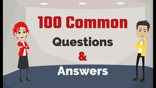 100 Common Questions and Answers | Learn English Hamza Classroom | Common Daily Expressions