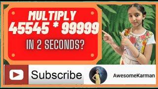 How to Multiply Five Digit Number by 99999|Multiply 5 digit number fast|Math Multiplication|Tables