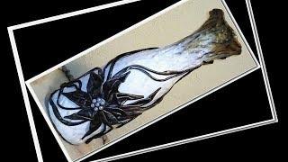 DIY ВАЗА Декор стеклянной бутылки