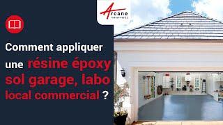 Peinture Epoxy sol garage, local commercial, petit atelier, laboratoire, revêtement résine intérieur