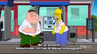 Peter and Homer gas station / ( german sub )