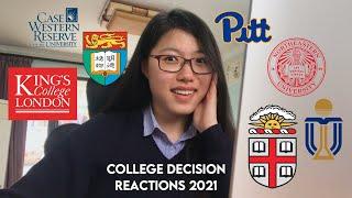 college decision reactions 2021 pt. 1!!! (international student edition | Brown, KCL, HKU + more!)