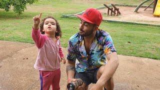 JUNINHO E SUA FILHA NO PARQUE EM GOIÂNIA  