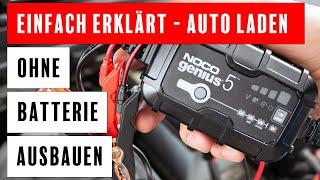 Autobatterie laden ohne abklemmen - in 5 Minuten erledigt mit diesen 8 einfachen Schritten