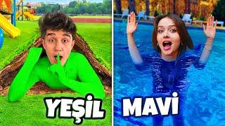 ONE COLOR HIDE AND SEEK CHALLENGE GIANT VILLA!? Ahmet Can Dündar | Feride | Sila | Mert