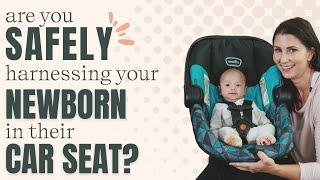 Proper Position of Infant Car Seat Harness for a Newborn