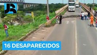 16 pessoas estão desaparecidas após queda de ponte entre Maranhão e Tocantins