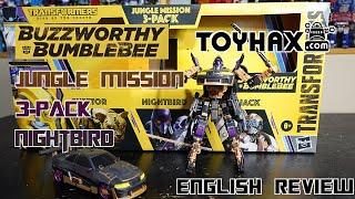 Video Review for Buzzworthy - Jungle Mission - 3-Pack - Nightbird + @Toyhaxcom labels