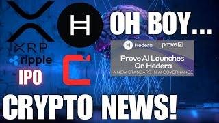 Ripple XRP IPO ProveAI on Hedera WTF CasperLabs  CRYPTO NEWS