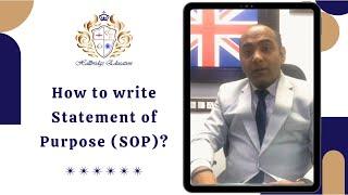 How to write Statement of Purpose (SOP)?